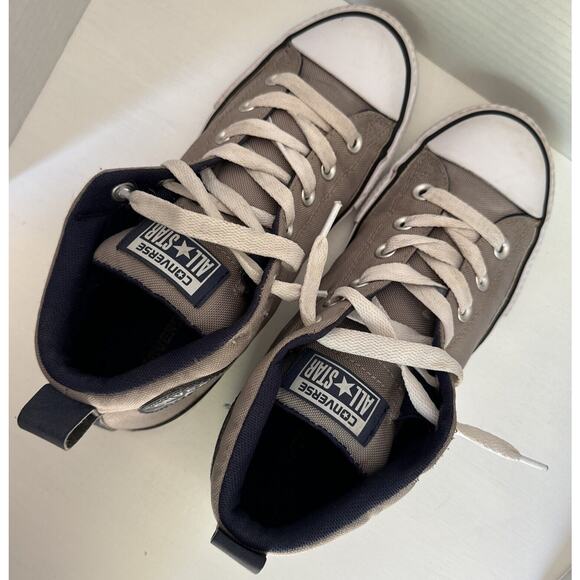 Converse Junior Shoes Size 5 Sneaker All Star Chuck Taylor Grey Blue Low top - Picture 8 of 11